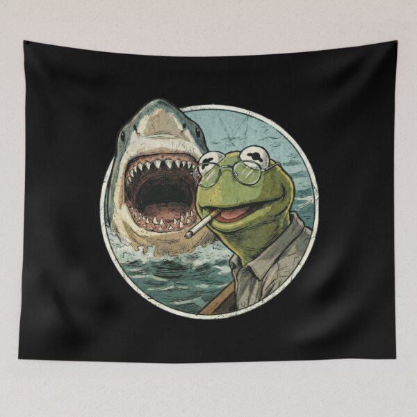Item preview, Kermit The Frog Smoking Meme designed and sold by BlathFords.