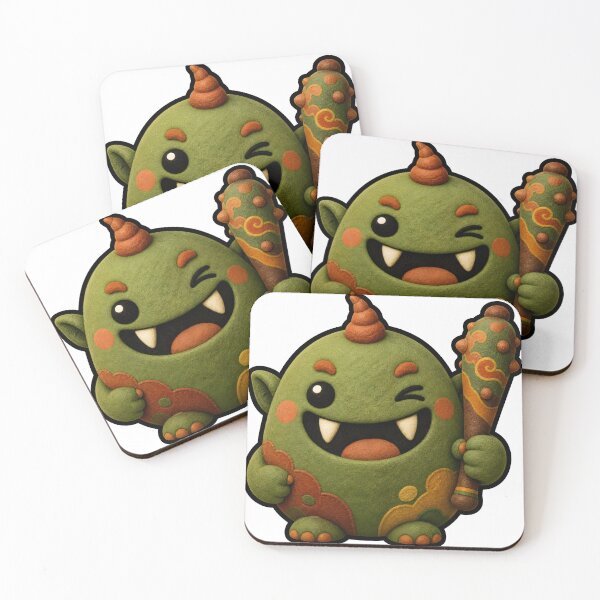 Item preview, Dokkaebi Guardian Mascot — Cute Korean Goblin Sticker designed and sold by radou88.