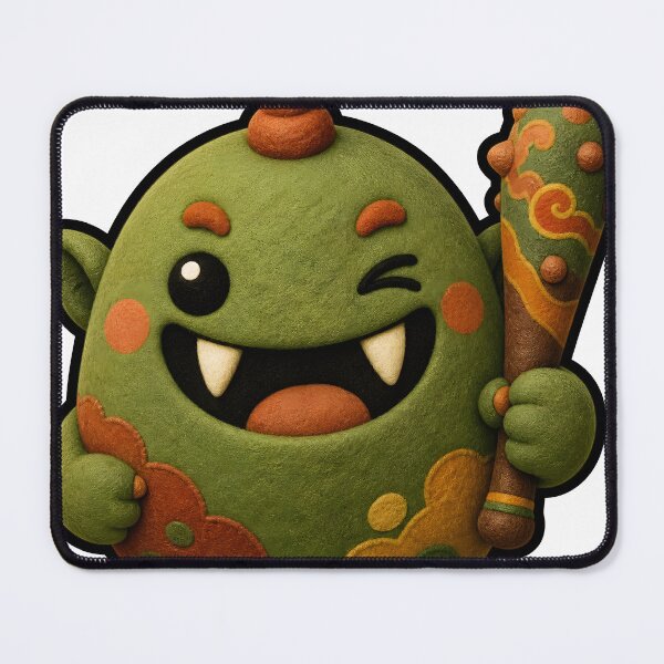 Item preview, Dokkaebi Guardian Mascot — Cute Korean Goblin Sticker designed and sold by radou88.