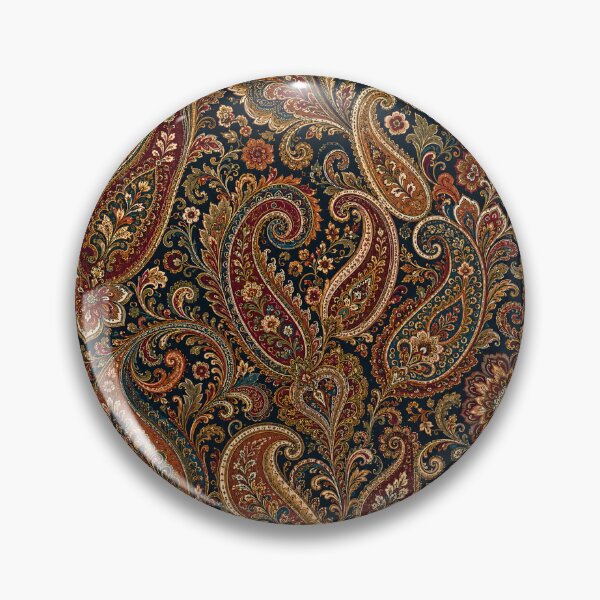 Item preview, Vintage Paisley Floral Pattern Bohemian Textile Inspired Print designed and sold by PinUpPizzazz.