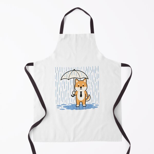 Item preview, Cute Shiba Inu in the Rain designed and sold by Tsukimoto.