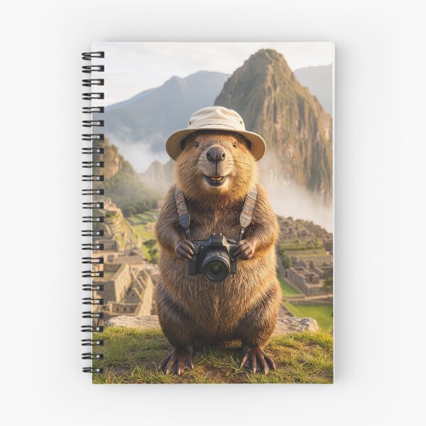 Item preview, Happy Beaver Visits Macchu Pichu designed and sold by Tridentulus.