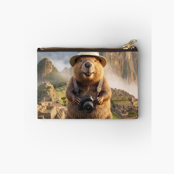 Item preview, Happy Beaver Visits Macchu Pichu designed and sold by Tridentulus.