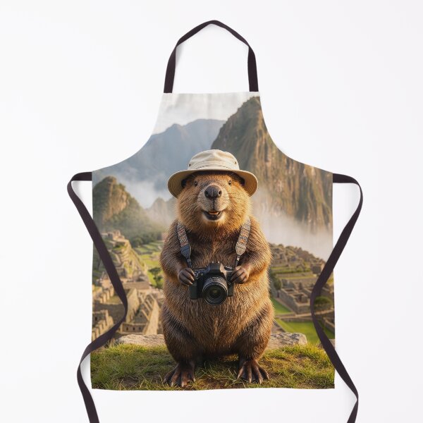 Item preview, Happy Beaver Visits Macchu Pichu designed and sold by Tridentulus.