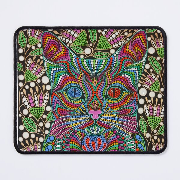 Item preview, floral cute cat  designed and sold by ngangkangart.
