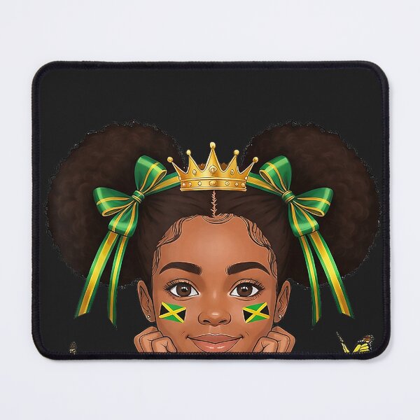 Item preview, Cute Jamaican Princess Girl Crown Bow Jamaica Pride Girls designed and sold by CriseldaBruning.