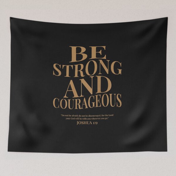 Item preview, Be Strong and Courageous Joshua 1 9 Bible Verses designed and sold by FrankIsabel.