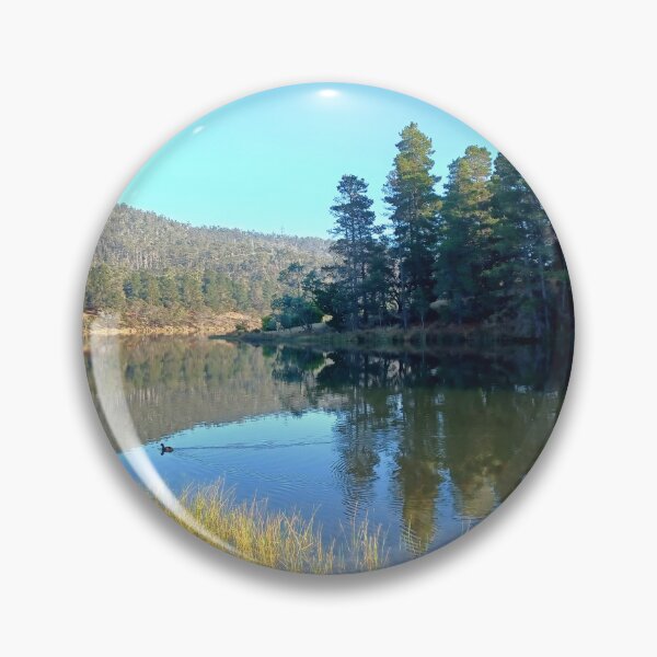 Item preview, Reflections in the water at Risdon Brook Dam, Tasmania designed and sold by Kirsten Covington.