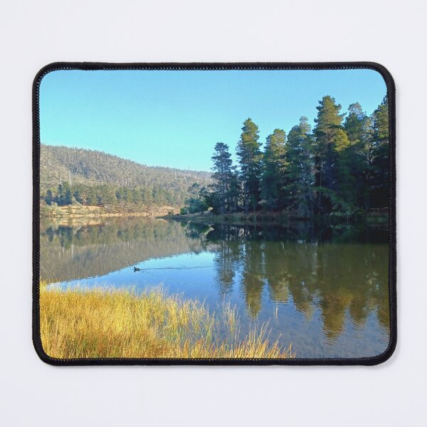 Item preview, Reflections in the water at Risdon Brook Dam, Tasmania designed and sold by Kirsten Covington.