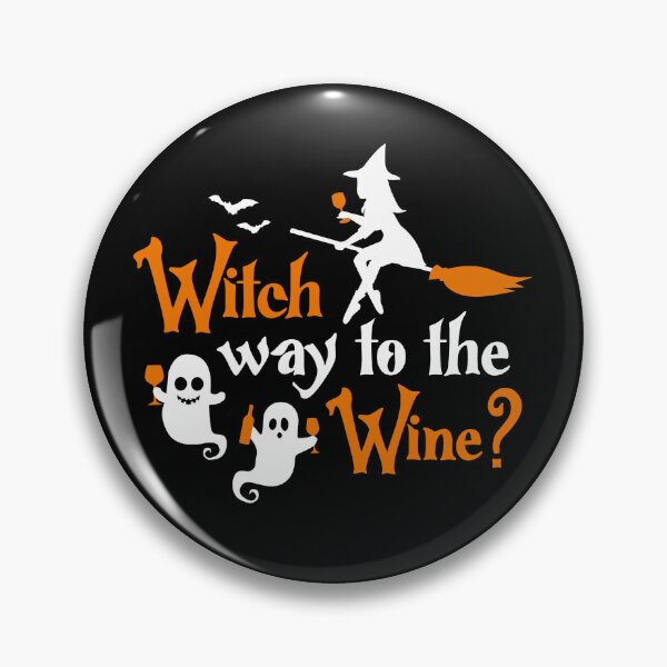 Item preview, Witch Way To The Wine Funny Halloween designed and sold by Eh Plus Designs.