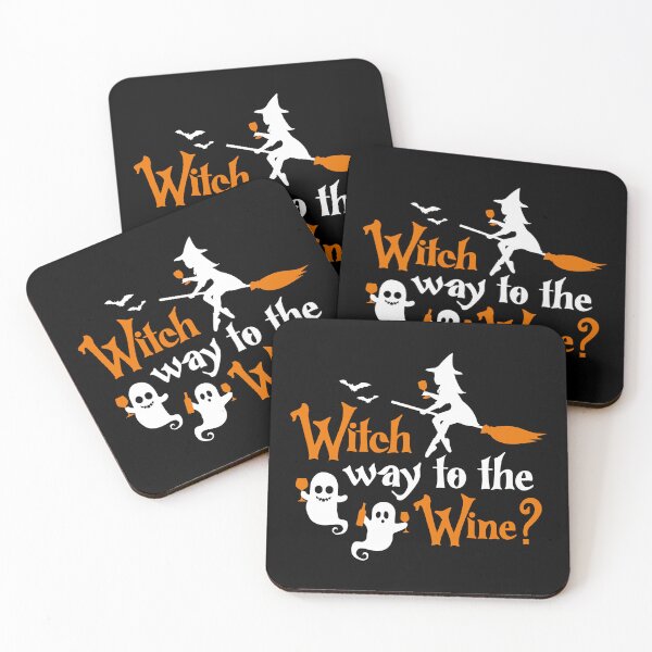 Item preview, Witch Way To The Wine Funny Halloween designed and sold by Eh Plus Designs.