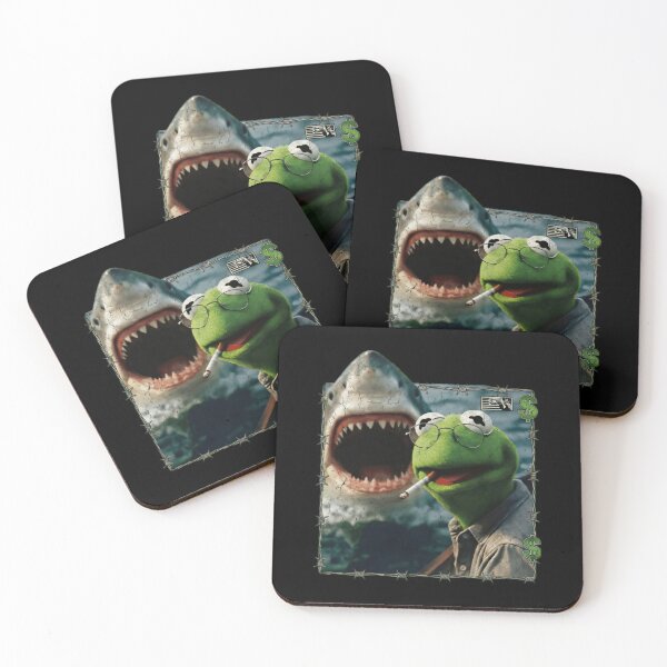 Item preview, Kermit The Frog Smoking Meme designed and sold by BlathFords.