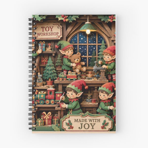 Item preview, Santa’s Toy Workshop Christmas Elves – Vintage Holiday Folk Art designed and sold by GSizzle1.