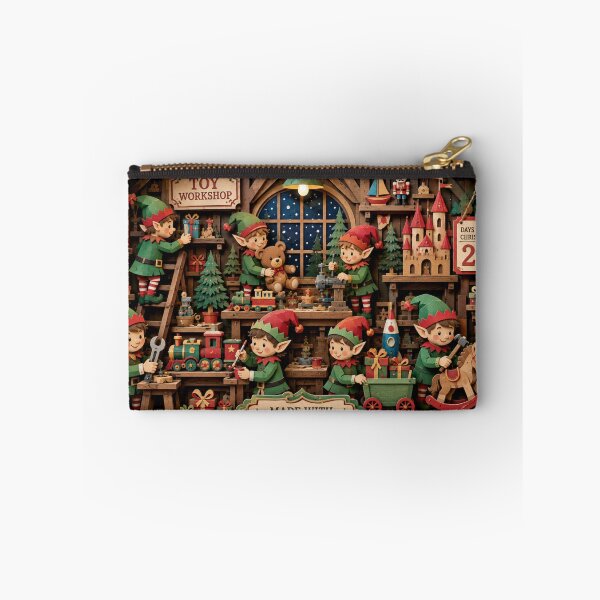 Item preview, Santa’s Toy Workshop Christmas Elves – Vintage Holiday Folk Art designed and sold by GSizzle1.