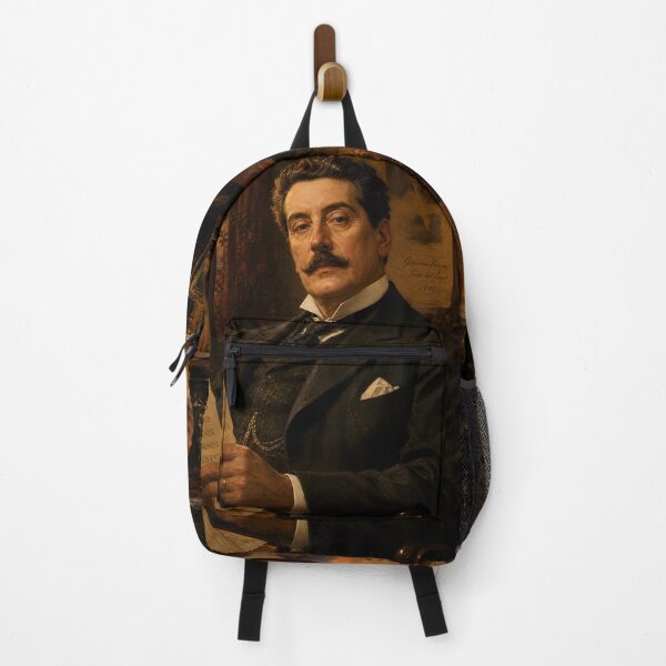 Item preview, Opera Master: Giacomo Puccini Vintage Oil Painting - Italian Romantic Drama designed and sold by DoReMiStudio.