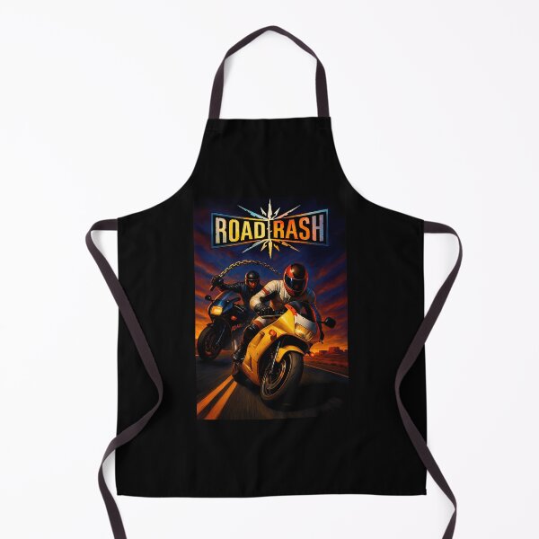 Item preview, Motorcyclists Racing with Chain Weapon at Sunset designed and sold by LoopsArtistry.