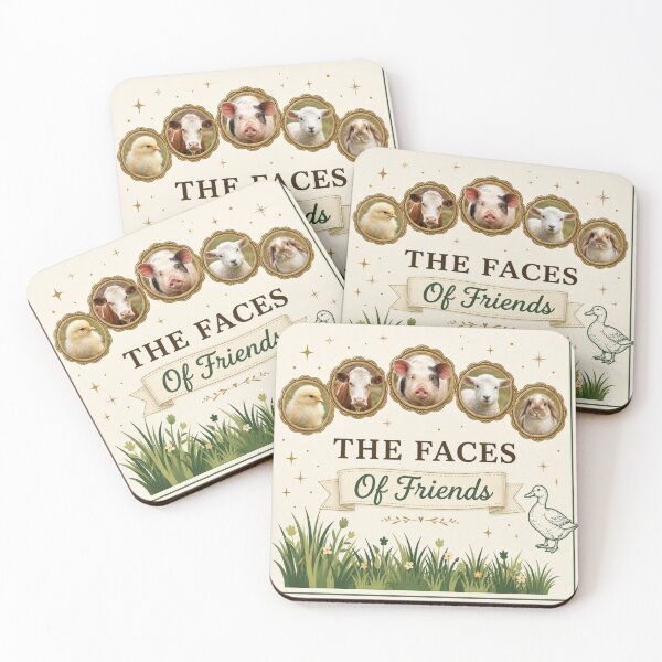 Item preview, Faces of Friends designed and sold by Dancingrabbit Studio.