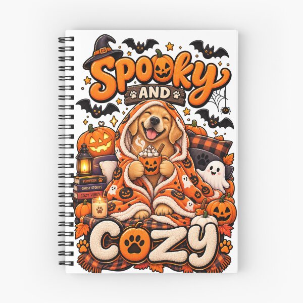 Item preview, Spooky And Cozy Golden Retriever Halloween Cute Cozy Fall Dog Shirt designed and sold by KnrNazimTHRE4DS.