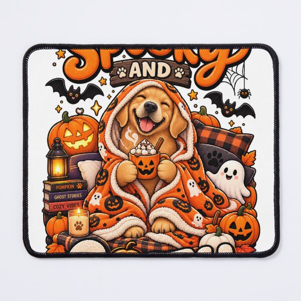 Item preview, Spooky And Cozy Golden Retriever Halloween Cute Cozy Fall Dog Shirt designed and sold by KnrNazimTHRE4DS.