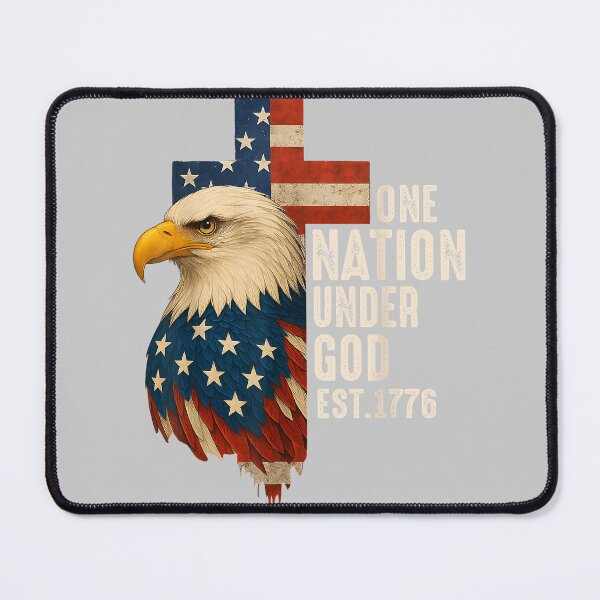 Item preview, One Nation Under God Flag 4th of July Patriotic Christian_2 designed and sold by mjohnson9.