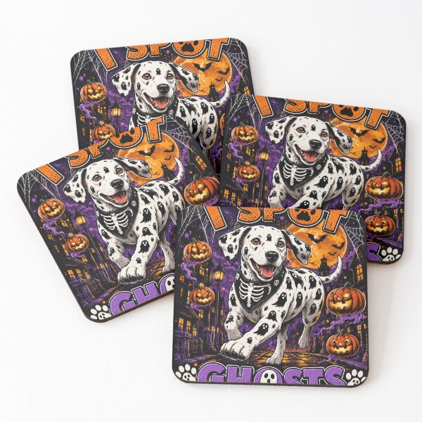 Item preview, I Spot Ghosts Dalmatian Halloween Funny Dalmatian Ghost Shirt designed and sold by KnrNazimTHRE4DS.