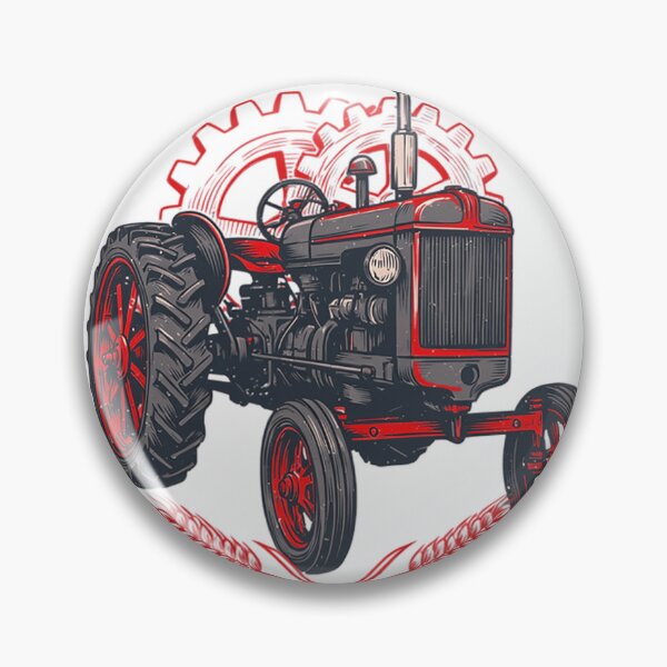 Item preview, Old Iron Farm Machinery vintage tractor emblem designed and sold by Mahilis.