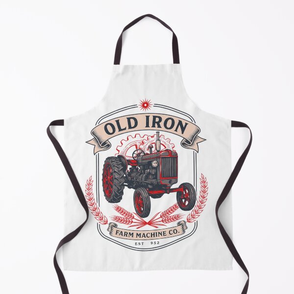 Item preview, Old Iron Farm Machinery vintage tractor emblem designed and sold by Mahilis.