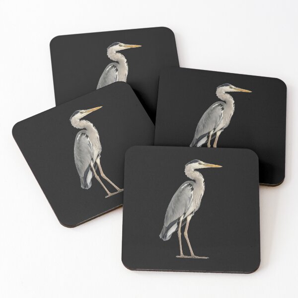 Item preview, Grey Heron Watching Birds designed and sold by goombi-creative.