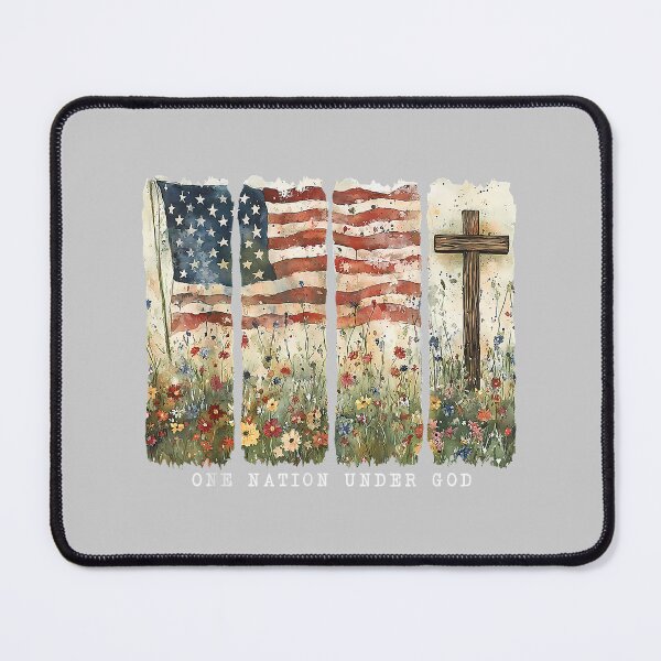 Item preview, One Nation Under God Flag 4th of July Patriotic Christian_3 designed and sold by mjohnson9.