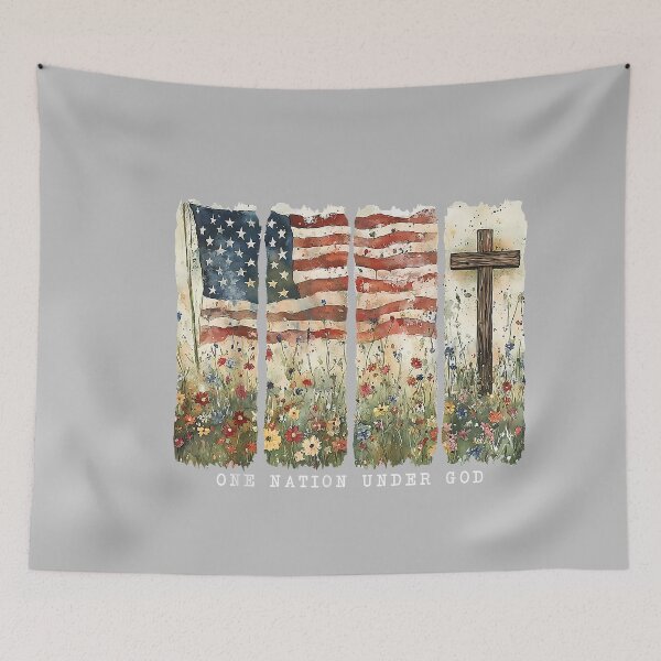 Item preview, One Nation Under God Flag 4th of July Patriotic Christian_3 designed and sold by mjohnson9.