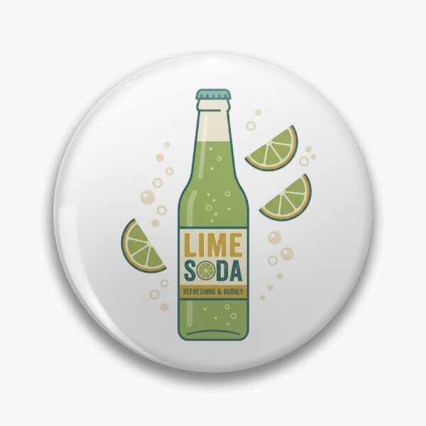 Item preview, Vintage Lime Soda Bottle Refreshing and Bubbly designed and sold by ajamzbox.