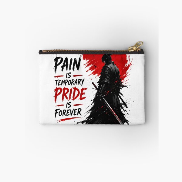 Item preview, Pain Is Temporary Pride Is Forever Samurai Warrior designed and sold by Jaideep Walia.