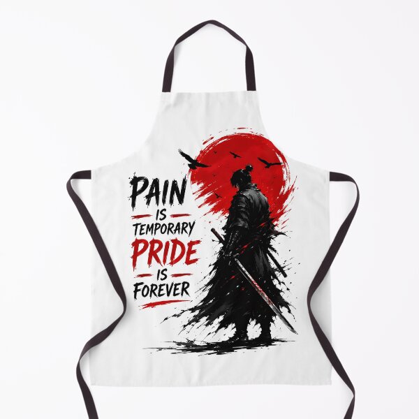 Item preview, Pain Is Temporary Pride Is Forever Samurai Warrior designed and sold by Jaideep Walia.