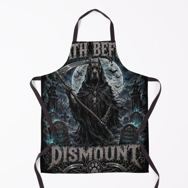 Item preview, Death Before Dismount Great Dane Grim Reaper Halloween Biker Dog Shirt designed and sold by KnrNazimTHRE4DS.