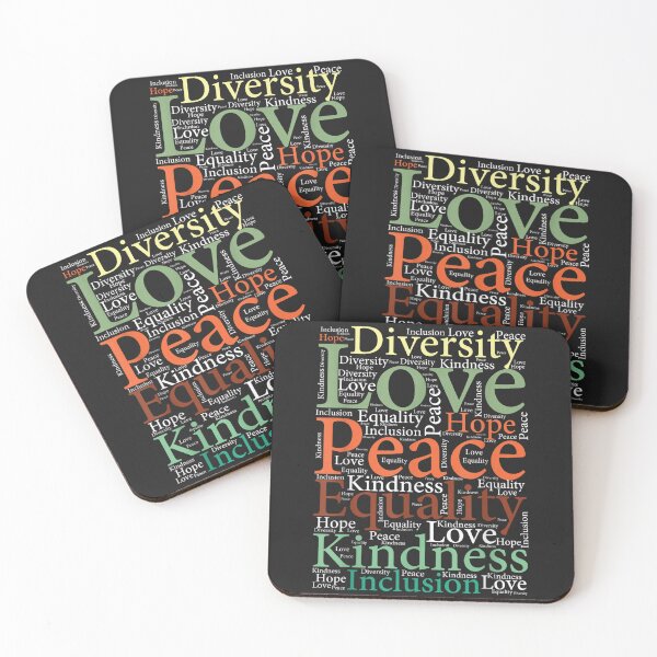 Item preview, Peace Love Inclusion Equality Diversity Human Rights women designed and sold by CriseldaBruning.