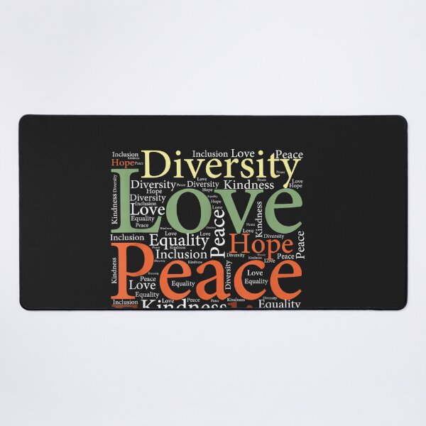 Item preview, Peace Love Inclusion Equality Diversity Human Rights women designed and sold by CriseldaBruning.