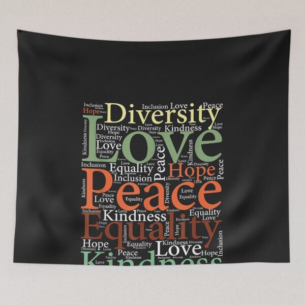 Item preview, Peace Love Inclusion Equality Diversity Human Rights women designed and sold by CriseldaBruning.