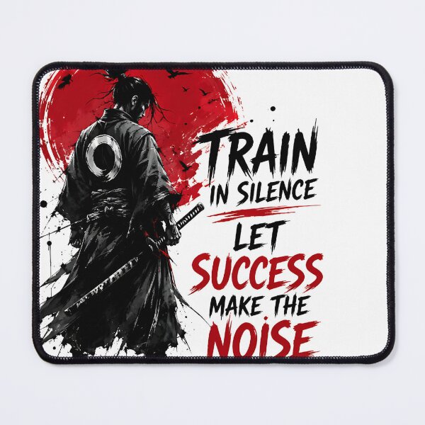 Item preview, Train In Silence Let Success Make The Noise Samurai designed and sold by Jaideep Walia.
