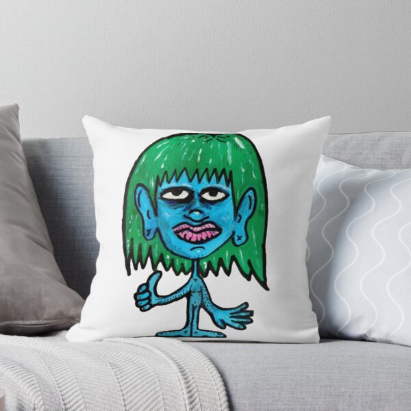 Item preview, Blue Thumbs Up Funny Edgy Blue Alien Character Art designed and sold by andymcdart.