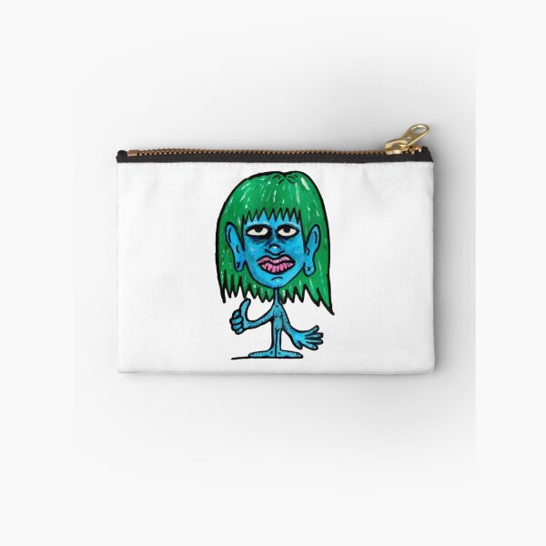 Item preview, Blue Thumbs Up Funny Edgy Blue Alien Character Art designed and sold by andymcdart.