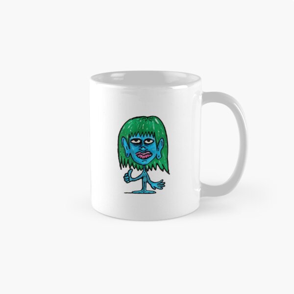 Item preview, Blue Thumbs Up Funny Edgy Blue Alien Character Art designed and sold by andymcdart.