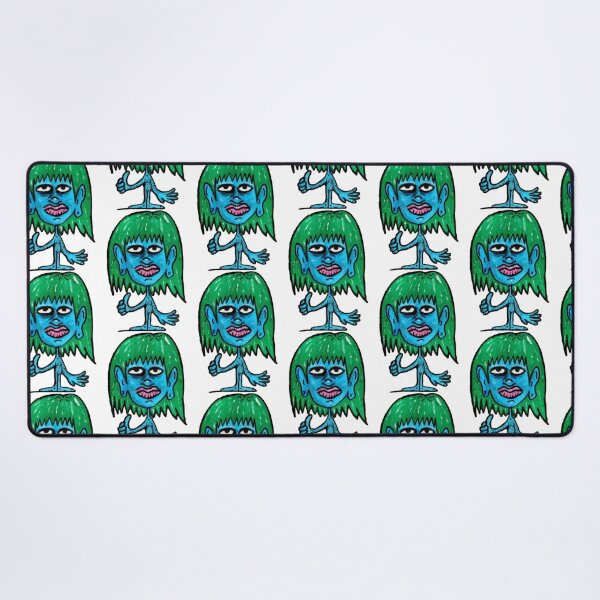 Item preview, Blue Thumbs Up Funny Edgy Blue Alien Character Art designed and sold by andymcdart.
