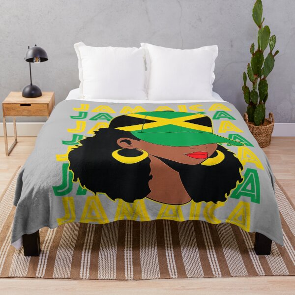 Item preview, Proud Jamaican Afro Black Woman Jamaica Flag Pride Tee for Women designed and sold by mjohnson9.