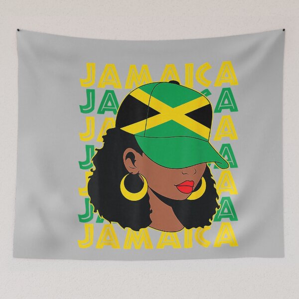 Item preview, Proud Jamaican Afro Black Woman Jamaica Flag Pride Tee for Women designed and sold by mjohnson9.