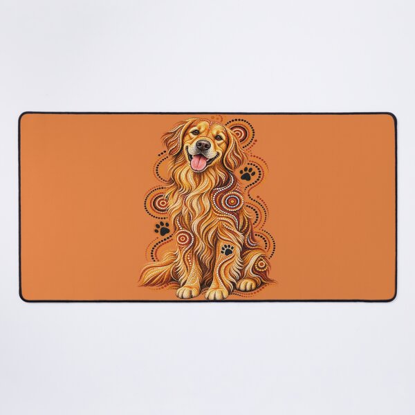 Item preview, golden retriever dot art designed and sold by ngangkangart.