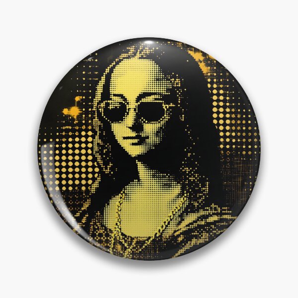 Item preview, Gangster Mona Lisa in Neon Noir designed and sold by ClubVacay.