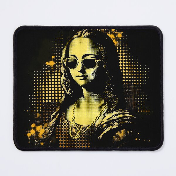 Item preview, Gangster Mona Lisa in Neon Noir designed and sold by ClubVacay.