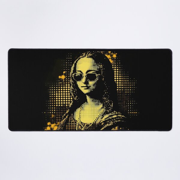 Item preview, Gangster Mona Lisa in Neon Noir designed and sold by ClubVacay.