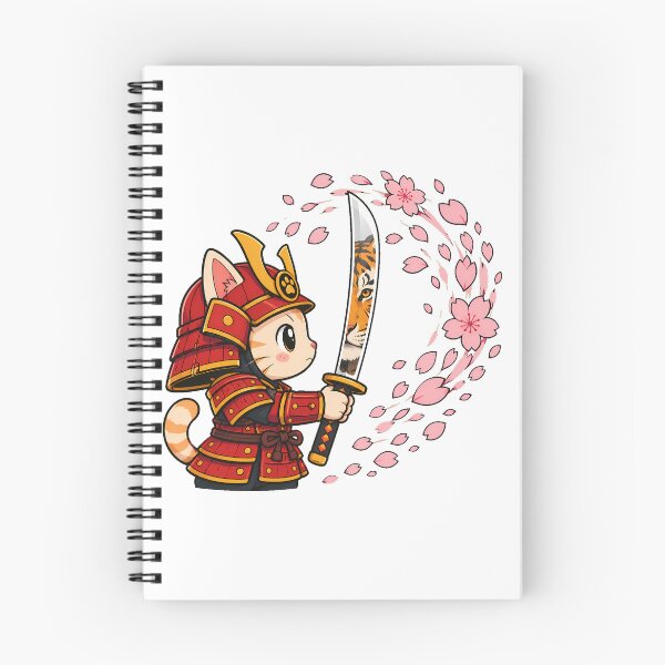Item preview, Chibi Samurai Cat Tiger Katana Reflection designed and sold by chattsuede.