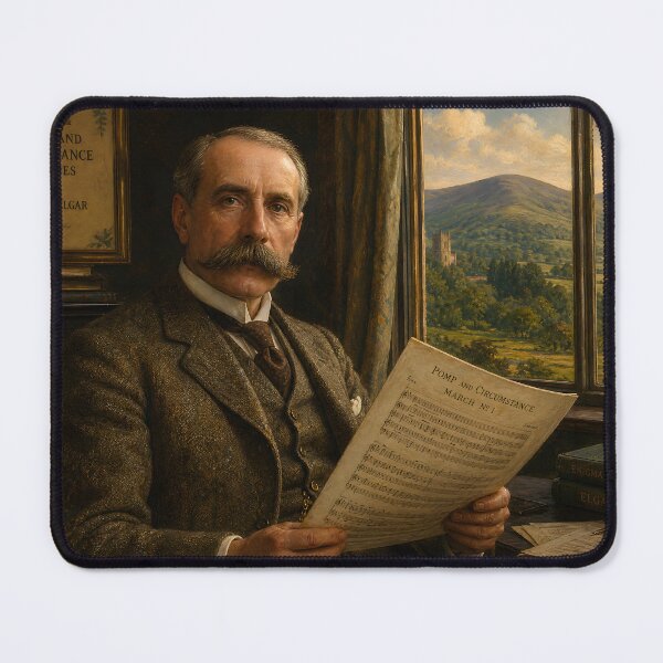 Item preview, Edwardian Master: Sir Edward Elgar Vintage Oil Painting - Pomp and Circumstance designed and sold by DoReMiStudio.